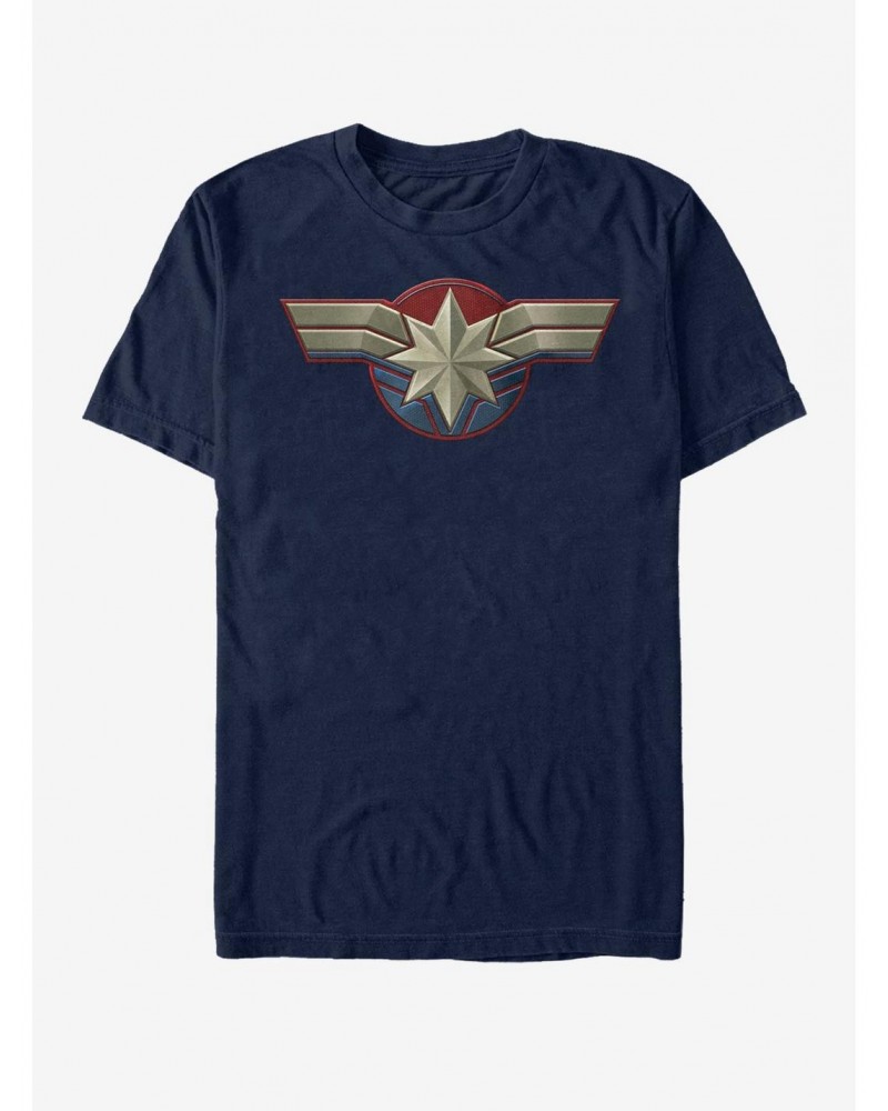 Marvel Captain Marvel Costume LOGO T-Shirt $7.27 T-Shirts