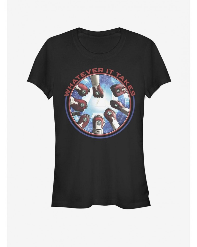 Marvel Avengers: Endgame Avengers Hands Girls T-Shirt $9.76 T-Shirts