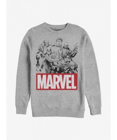 Marvel Avengers Team Crew Sweatshirt $8.86 Sweatshirts