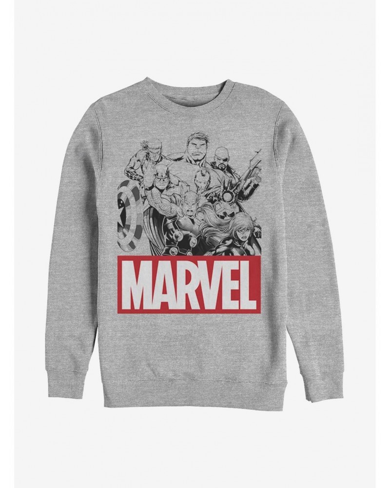 Marvel Avengers Team Crew Sweatshirt $8.86 Sweatshirts