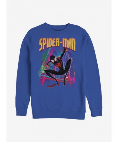 Marvel Spider-Man Tower Hero Crew Sweatshirt $11.51 Sweatshirts