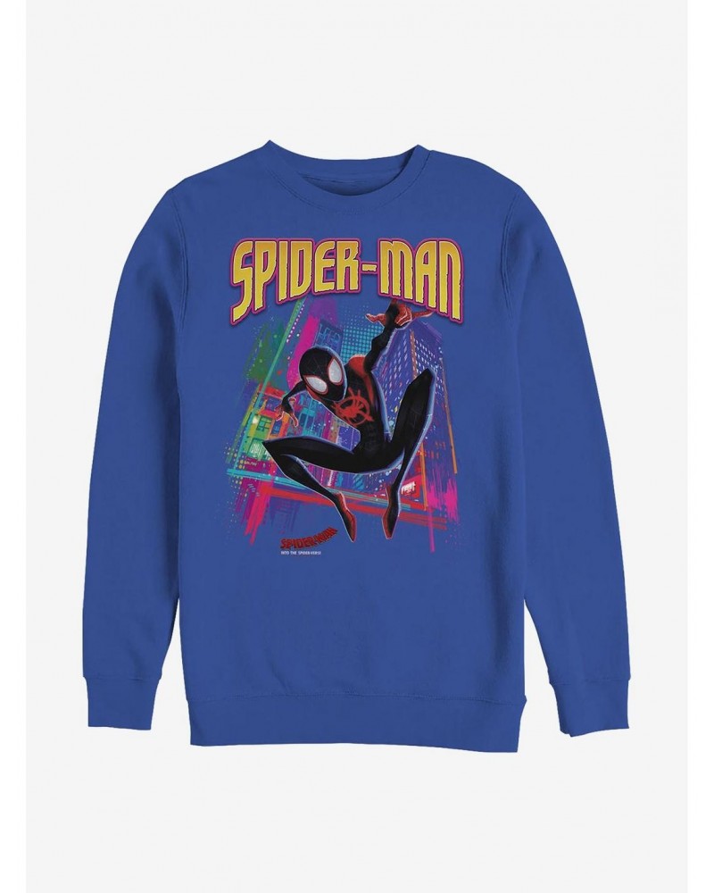 Marvel Spider-Man Tower Hero Crew Sweatshirt $11.51 Sweatshirts