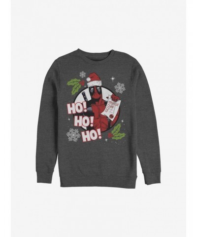 Marvel Deadpool Naughty List Sweatshirt $9.74 Sweatshirts