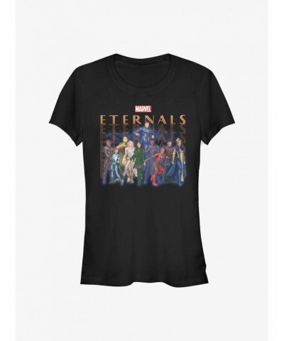 Marvel Eternals Eternals Group Repeating Girls T-Shirt $8.17 T-Shirts