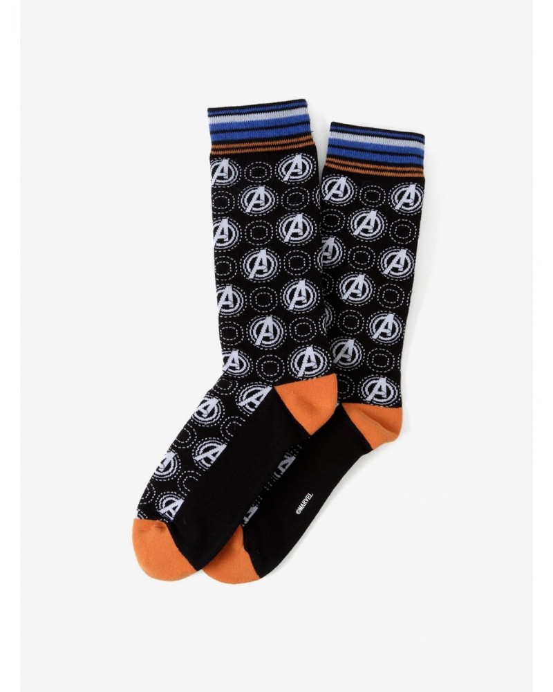 Marvel Avengers Black Multi Sock $9.75 Socks