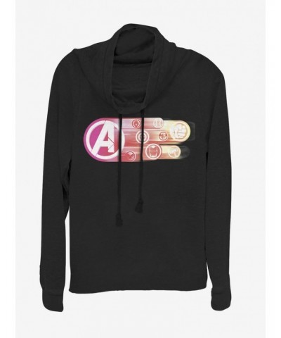 Marvel Avengers: Endgame Icons Group Cowlneck Long-Sleeve Girls Top $14.37 Tops