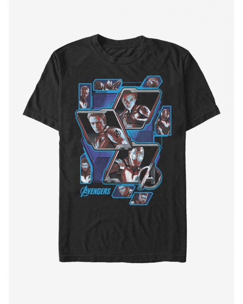 Marvel Avengers: Endgame Avengers Panel Shot T-Shirt $7.27 T-Shirts