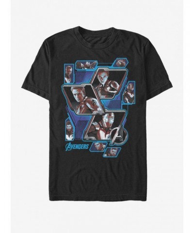 Marvel Avengers: Endgame Avengers Panel Shot T-Shirt $7.27 T-Shirts