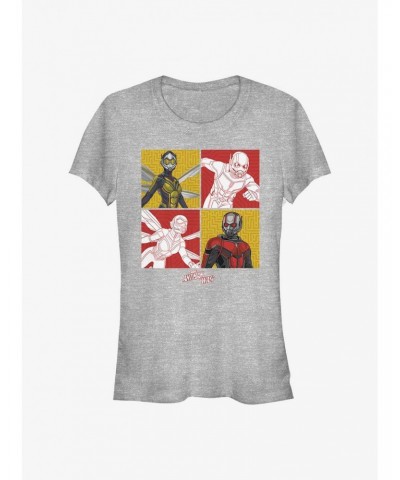 Marvel Ant-Man And Wasp Foursquare Girls T-Shirt $7.57 T-Shirts