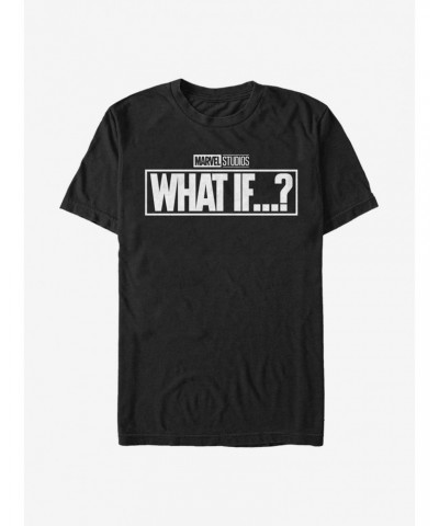 Marvel What If...? Black And White T-Shirt $8.60 T-Shirts