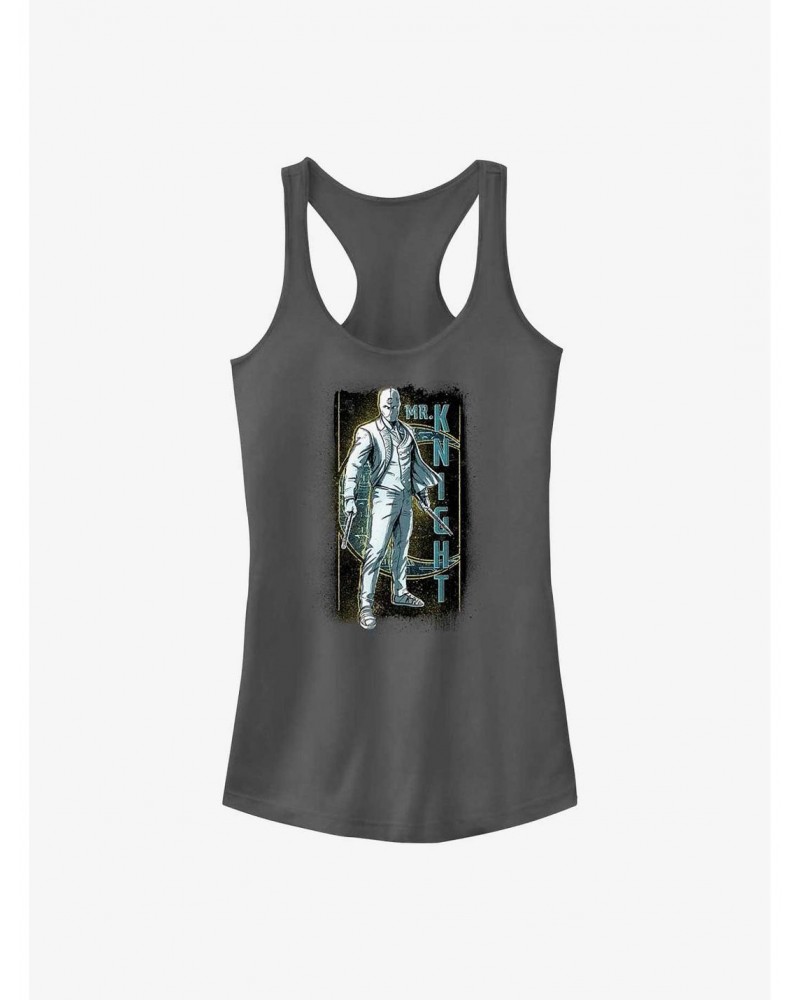 Marvel Moon Knight Mr. Knight Grunge Badge Girls Tank $9.16 Tanks