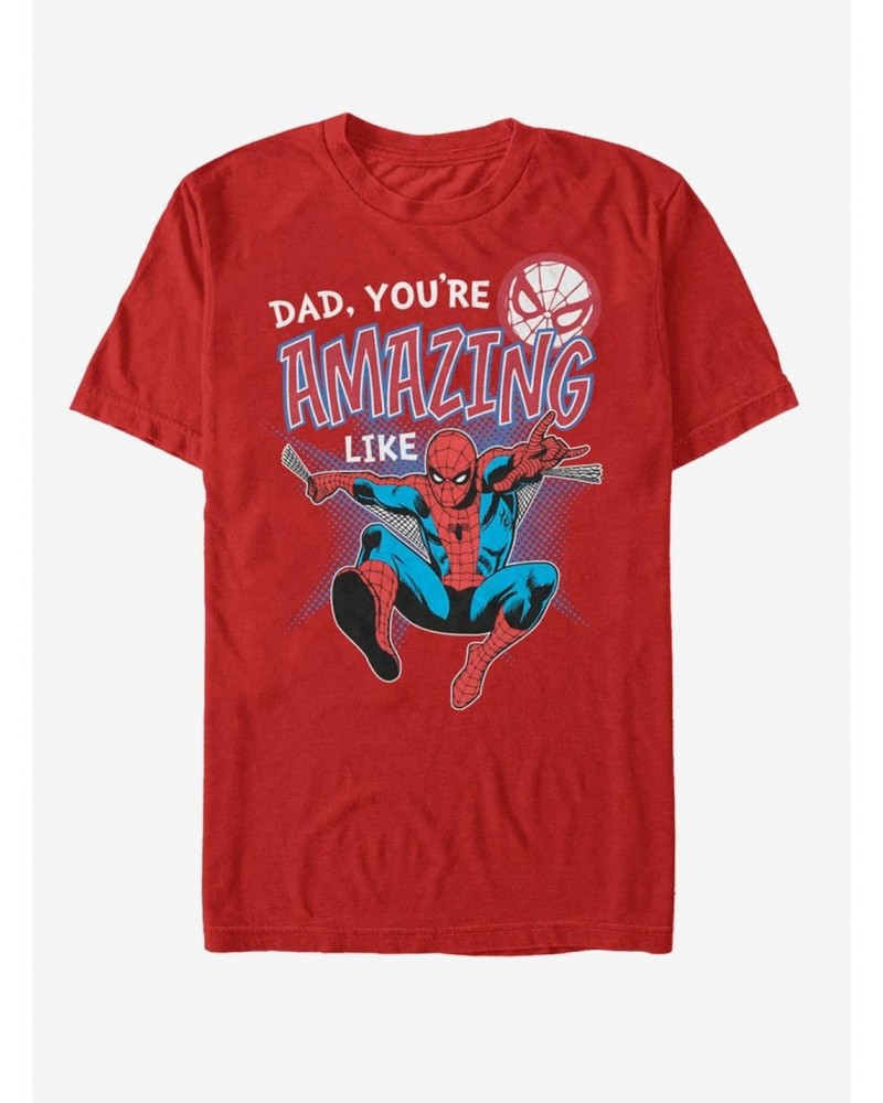 Marvel Spider-Man Amazing Like Dad T-Shirt $8.03 T-Shirts