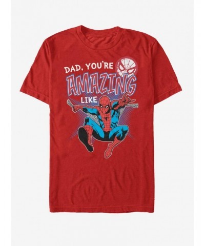 Marvel Spider-Man Amazing Like Dad T-Shirt $8.03 T-Shirts