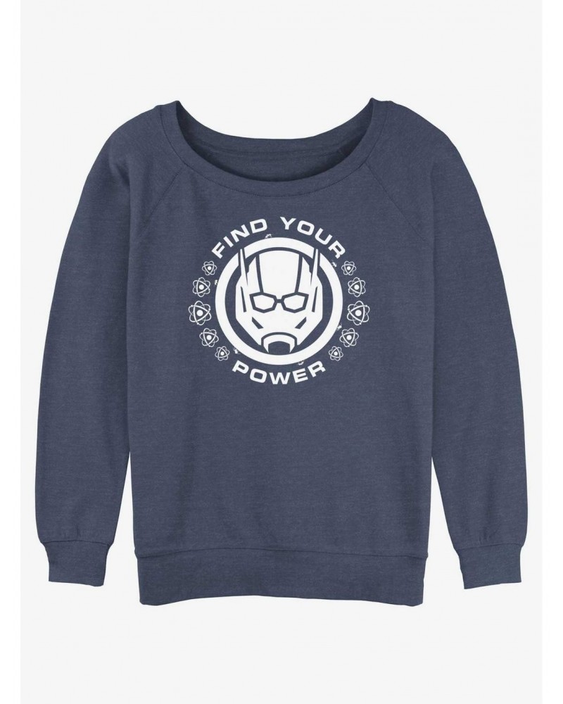 Marvel Ant-Man and the Wasp: Quantumania Find Your Power Badge Slouchy Sweatshirt $10.63 Sweatshirts