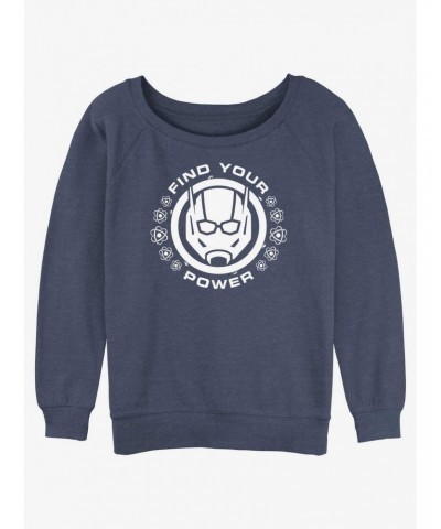 Marvel Ant-Man and the Wasp: Quantumania Find Your Power Badge Slouchy Sweatshirt $10.63 Sweatshirts