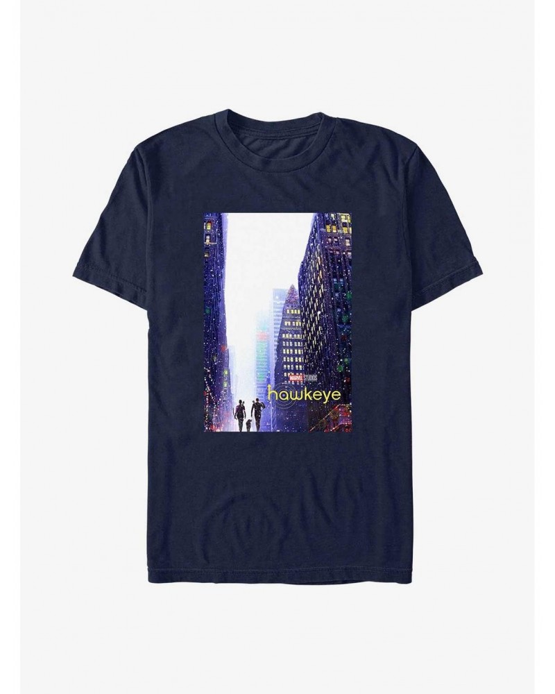 Marvel Hawkeye City Poster T-Shirt $6.31 T-Shirts