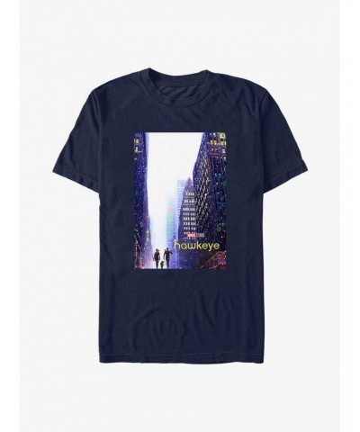 Marvel Hawkeye City Poster T-Shirt $6.31 T-Shirts