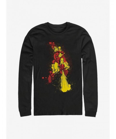 Marvel Iron Man Ink Splotches Long-Sleeve T-Shirt $10.26 T-Shirts