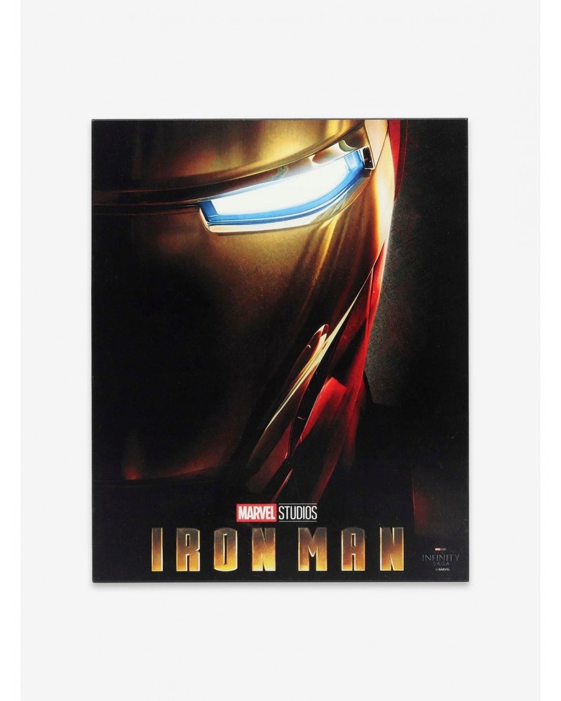 Marvel Iron Man Movie Poster Framed Wood Wall Decor $16.34 Décor