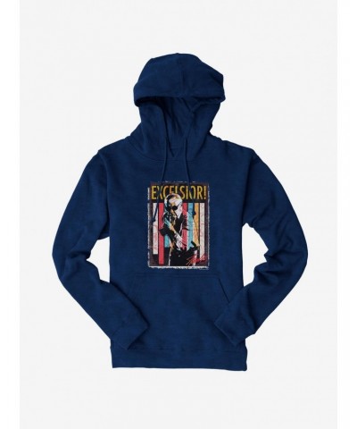 Stan Lee Universe Excelsior! Stripes Hoodie $15.80 Hoodies