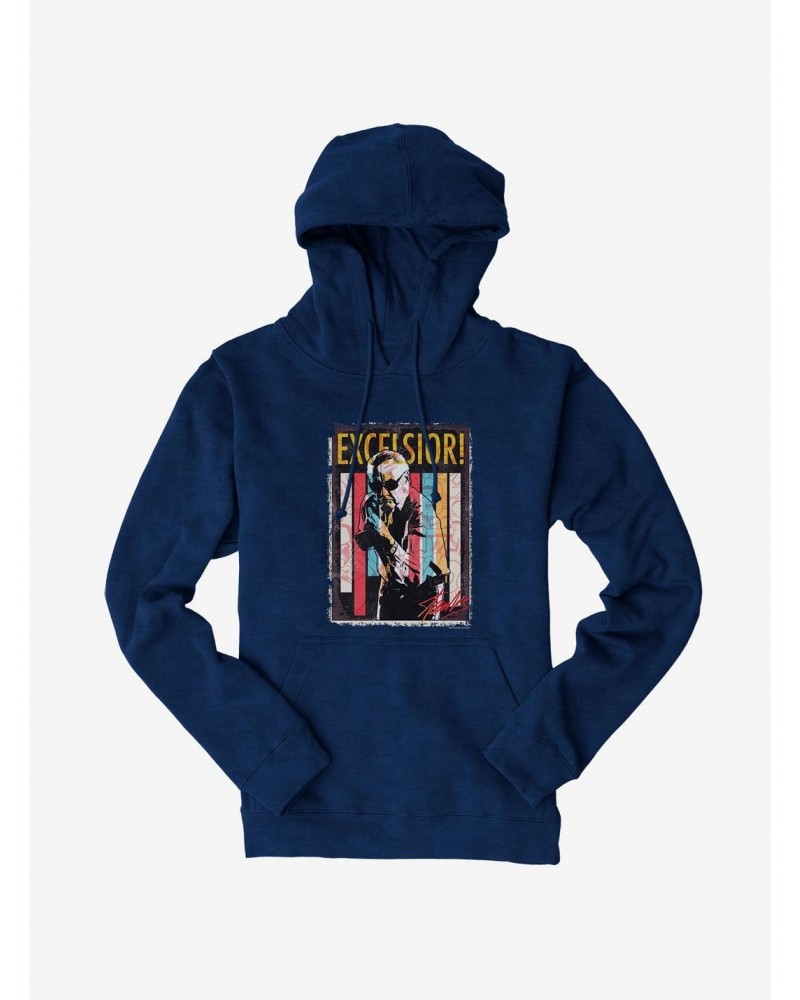 Stan Lee Universe Excelsior! Stripes Hoodie $15.80 Hoodies