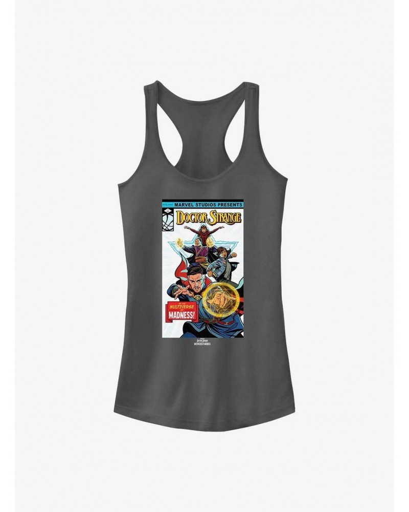 Marvel Doctor Strange In The Multiverse Of Madness Comic Cover Girls Tank $9.56 Tanks