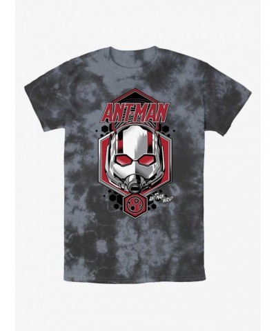 Marvel Ant-Man and the Wasp: Quantumania Ant-Man Shield Tie-Dye T-Shirt $9.53 T-Shirts