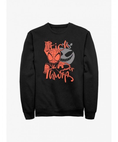 Marvel Spider-Man Trick Or Thwip Sweatshirt $10.63 Sweatshirts