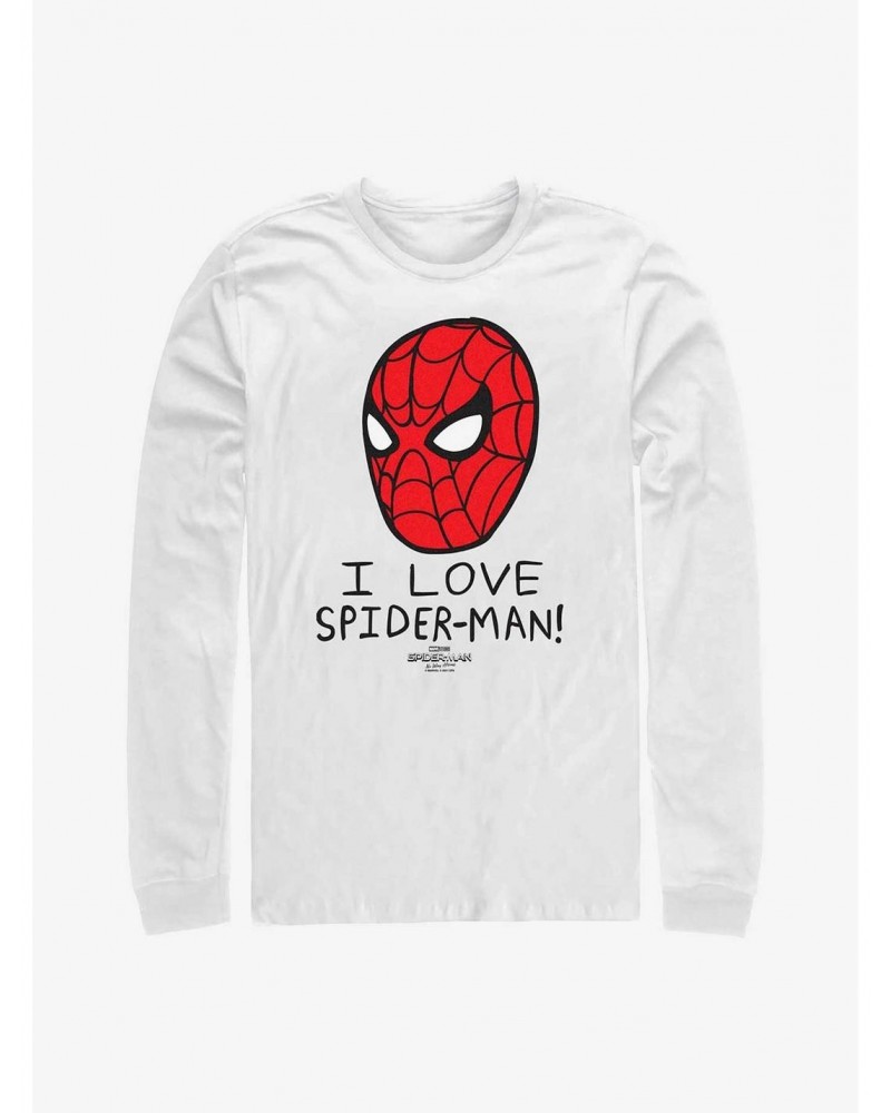 Marvel Spider-Man: No Way Home I Love Spider-Man Long-Sleeve T-Shirt $12.63 T-Shirts