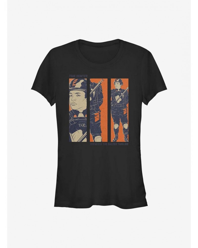 Marvel Loki Time Hunter Features Hunter B-15 Girls T-Shirt $7.97 T-Shirts