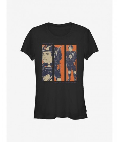 Marvel Loki Time Hunter Features Hunter B-15 Girls T-Shirt $7.97 T-Shirts