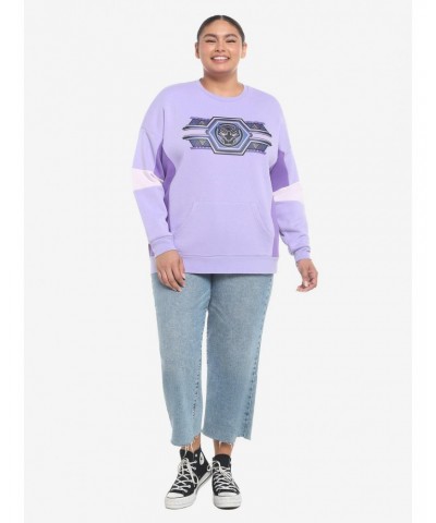 Her Universe Marvel Black Panther: Wakanda Forever Color-Block Girls Sweatshirt Plus Size $9.78 Sweatshirts