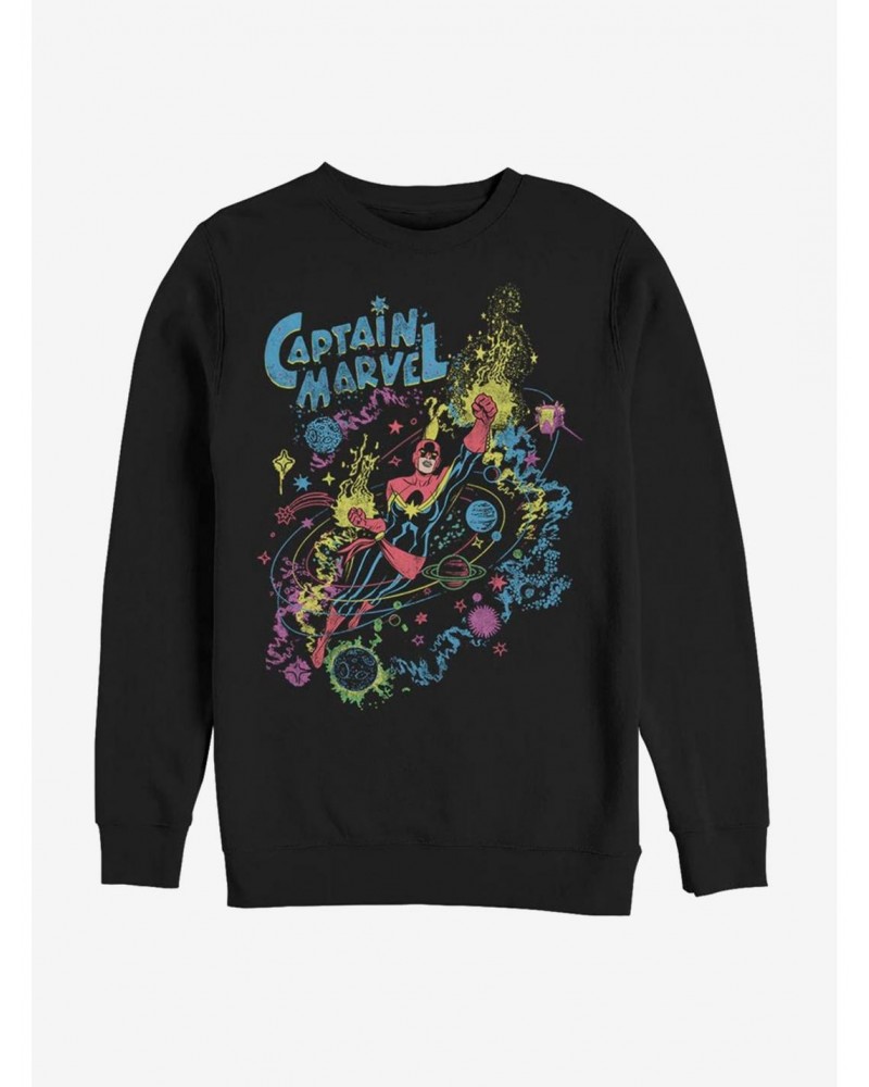 Avengers Captain Marvel Cosmic Captain Marvel Sweatshirt $13.58 Sweatshirts