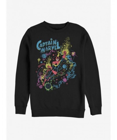 Avengers Captain Marvel Cosmic Captain Marvel Sweatshirt $13.58 Sweatshirts