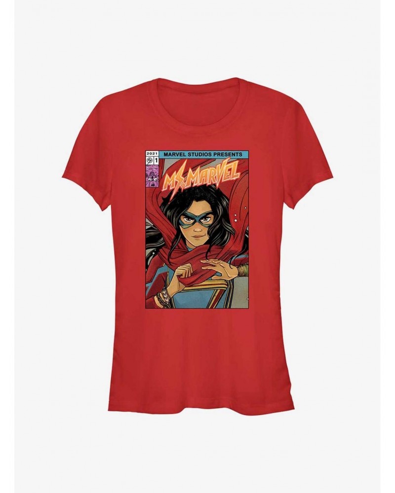 Marvel Ms. Marvel Comic Cover Girls T-Shirt $6.57 T-Shirts