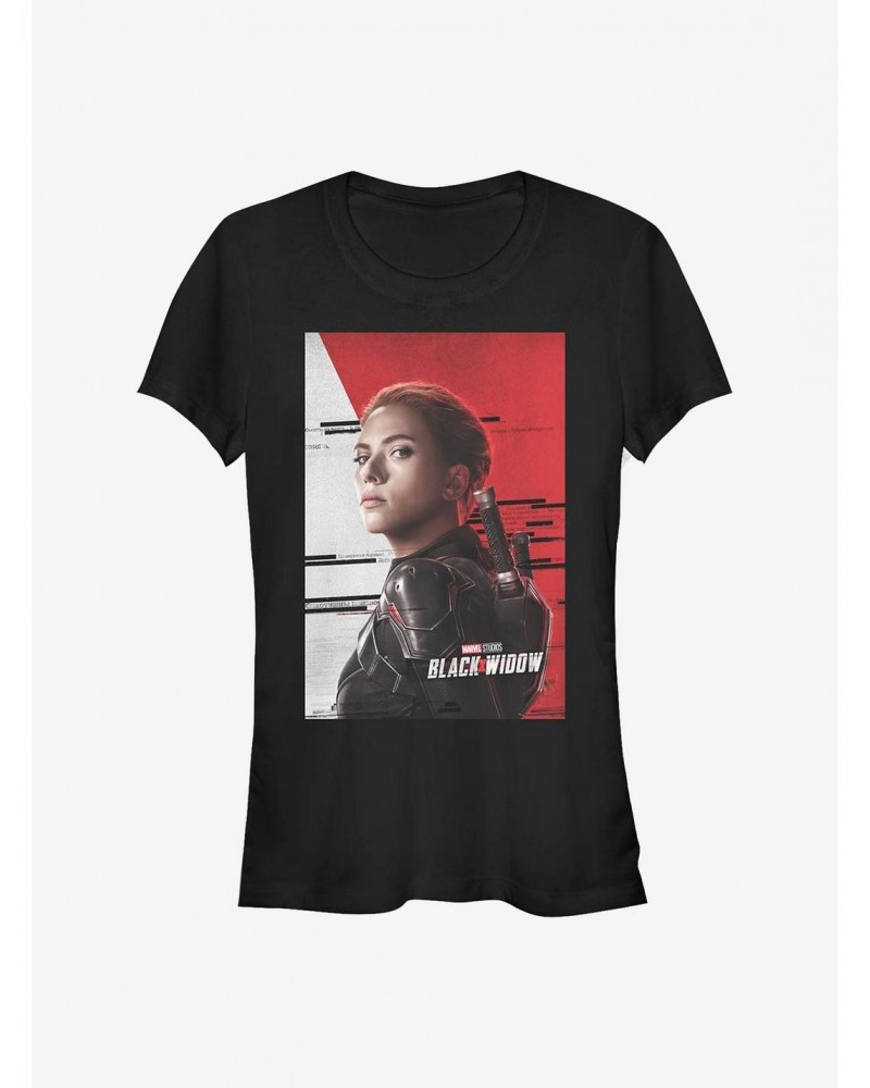 Marvel Black Widow Widow Poster Girls T-Shirt $7.37 T-Shirts