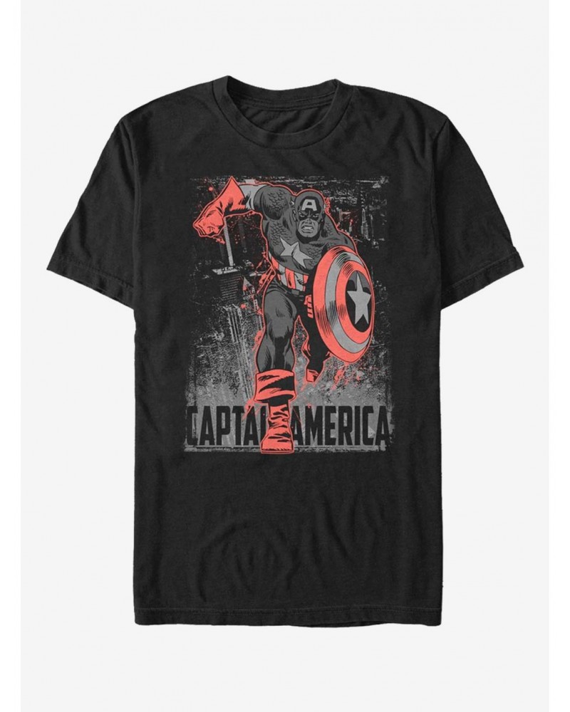 Marvel Captain America Shadow T-Shirt $8.99 T-Shirts