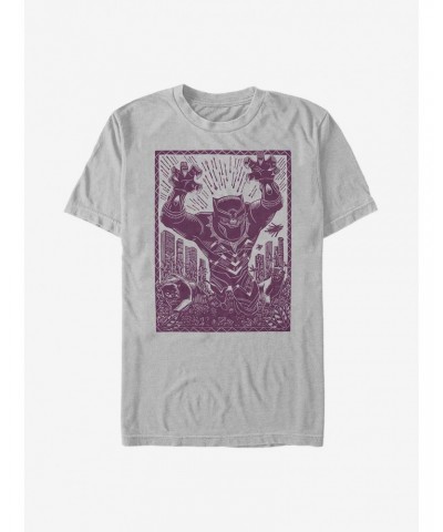 Marvel Black Panther Stencil T-Shirt $6.69 T-Shirts