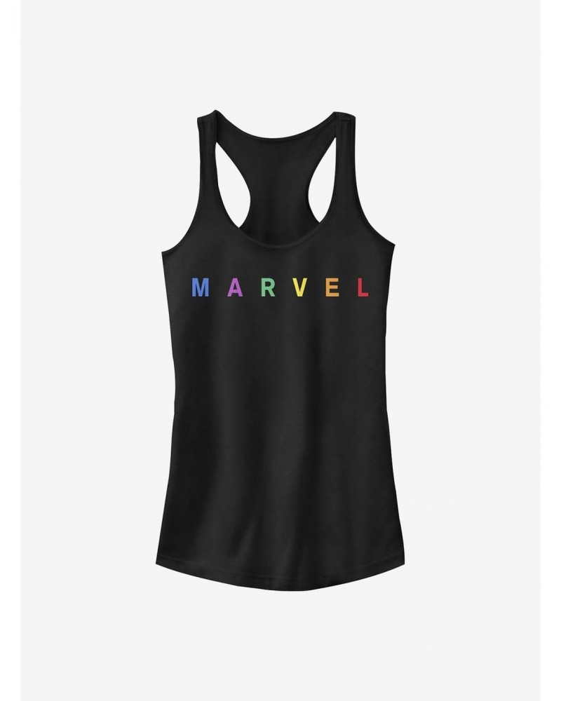 Marvel Simple Logo Emblem Girls Tank $8.76 Tanks