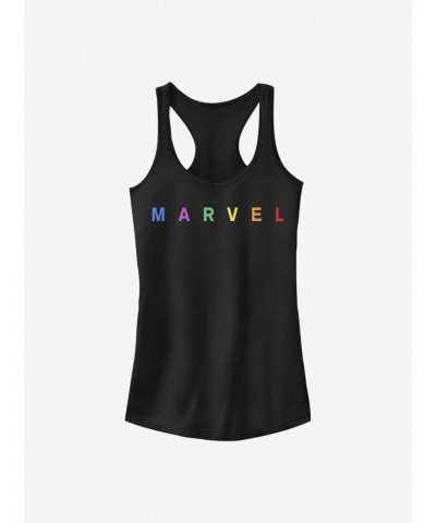 Marvel Simple Logo Emblem Girls Tank $8.76 Tanks