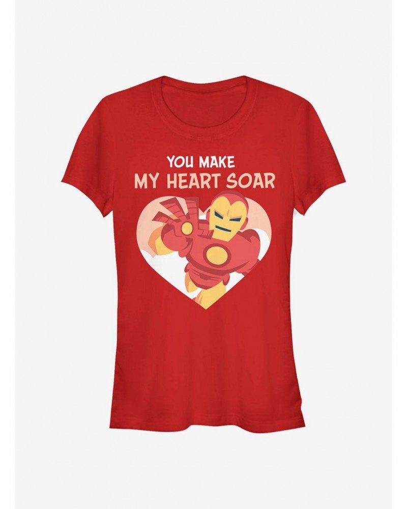 Marvel Iron Man Iron Love Girls T-Shirt $7.77 T-Shirts