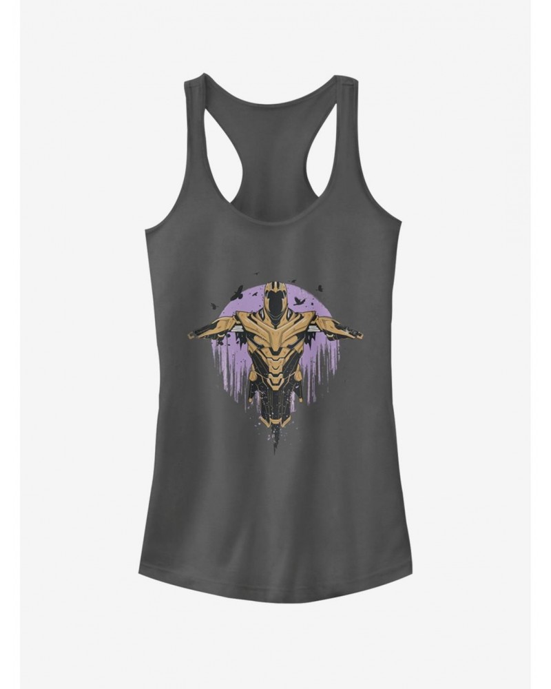 Marvel Avengers: Endgame Scarecrow Thanos Girls Charcoal Grey Tank Top $6.77 Tops