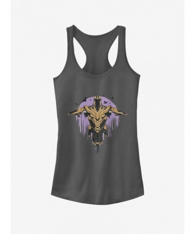 Marvel Avengers: Endgame Scarecrow Thanos Girls Charcoal Grey Tank Top $6.77 Tops