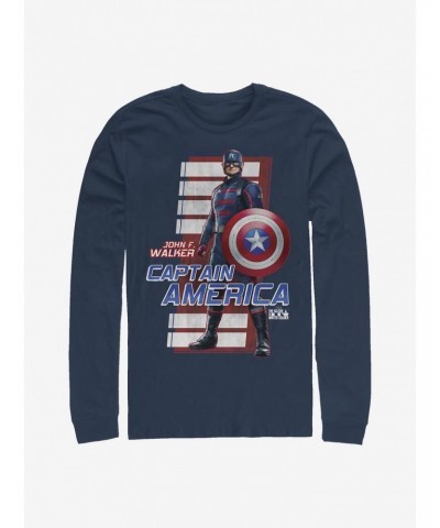 Marvel The Falcon And The Winter Soldier John F. Walker Captain America Long-Sleeve T-Shirt $8.42 T-Shirts