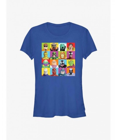 Marvel Spider-Man 60th Anniversary Spidey Figures Girls T-Shirt $9.36 T-Shirts