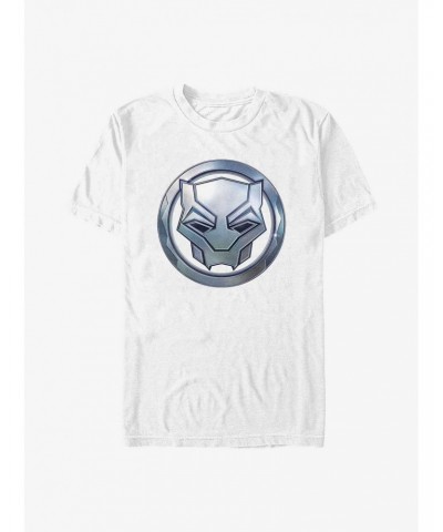 Marvel Black Panther: Wakanda Forever Metal Warrior Sigil T-Shirt $7.84 T-Shirts