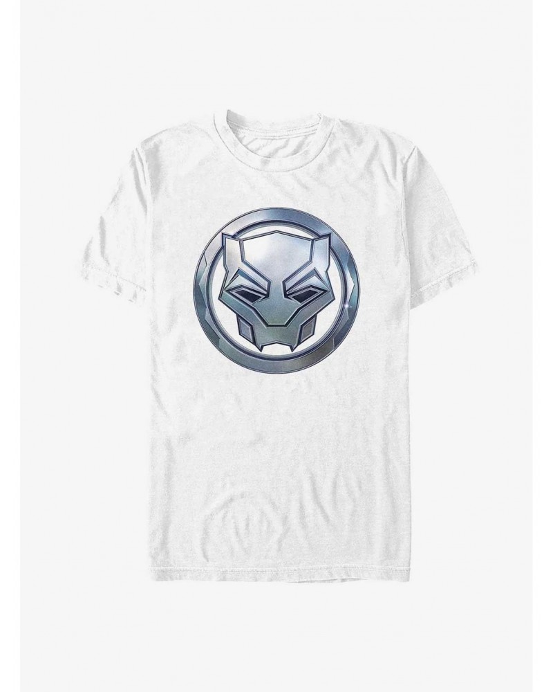 Marvel Black Panther: Wakanda Forever Metal Warrior Sigil T-Shirt $7.84 T-Shirts