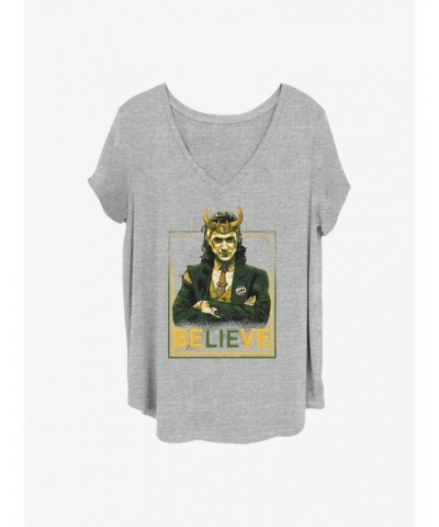 Marvel Loki Political Motive Girls T-Shirt Plus Size $9.48 T-Shirts