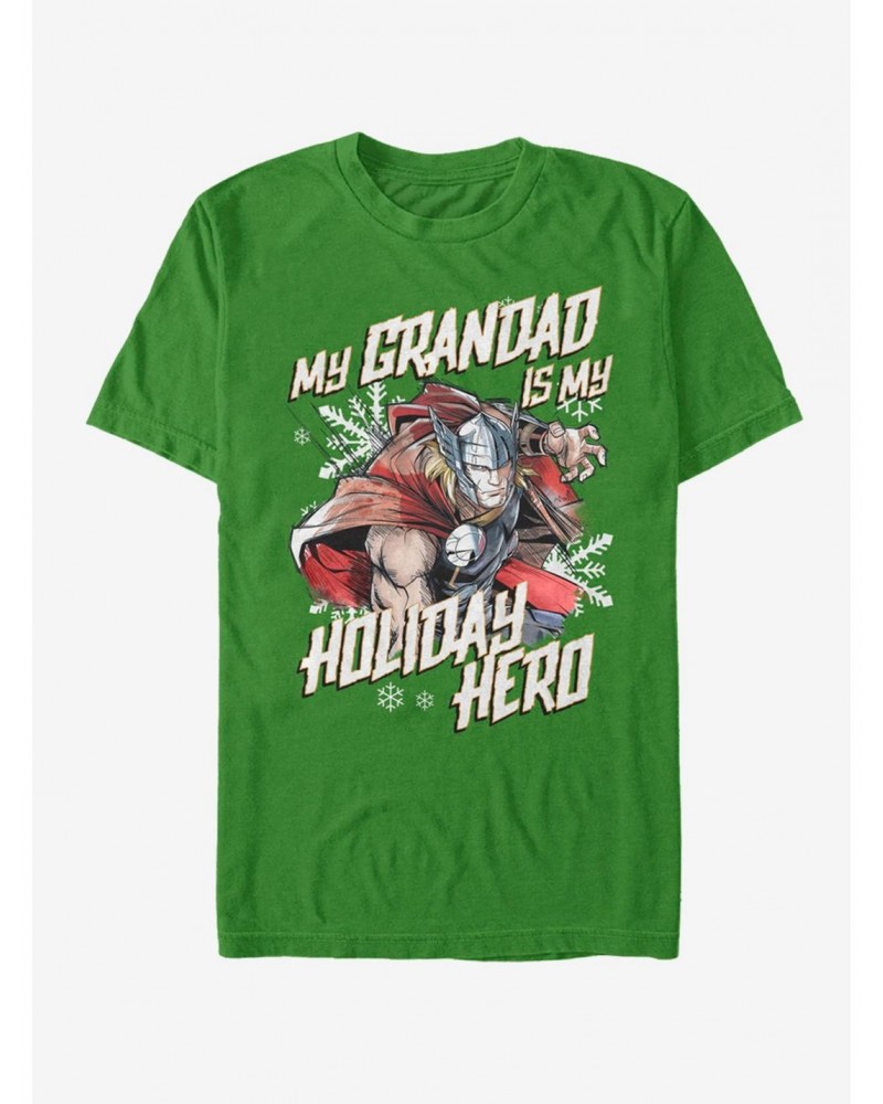 Marvel Thor Holiday Grandad Thor T-Shirt $7.07 T-Shirts