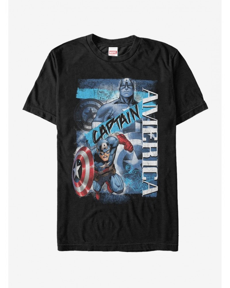 Marvel Captain America Collage T-Shirt $7.27 T-Shirts